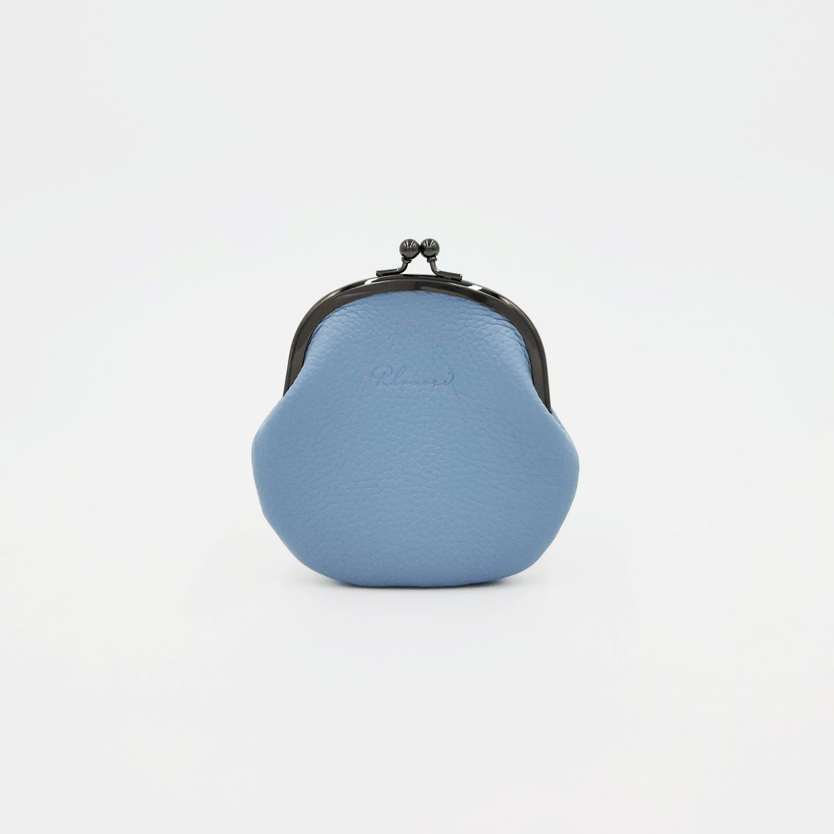 手縫いのがま口（初代）　ブルー