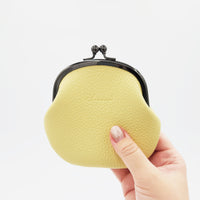 手縫いのがま口（初代）　イエロー