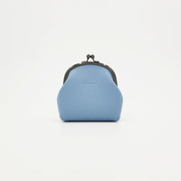 手縫いのがま口（R）　ブルー