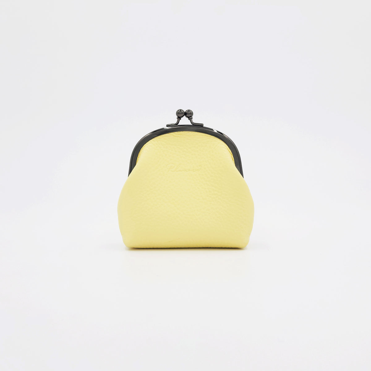 手縫いのがま口（R）　イエロー