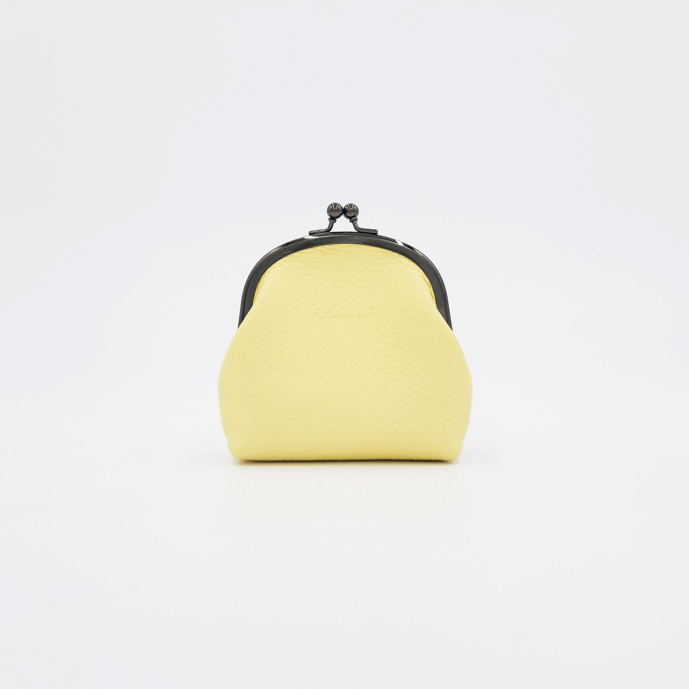 手縫いのがま口（R）　イエロー