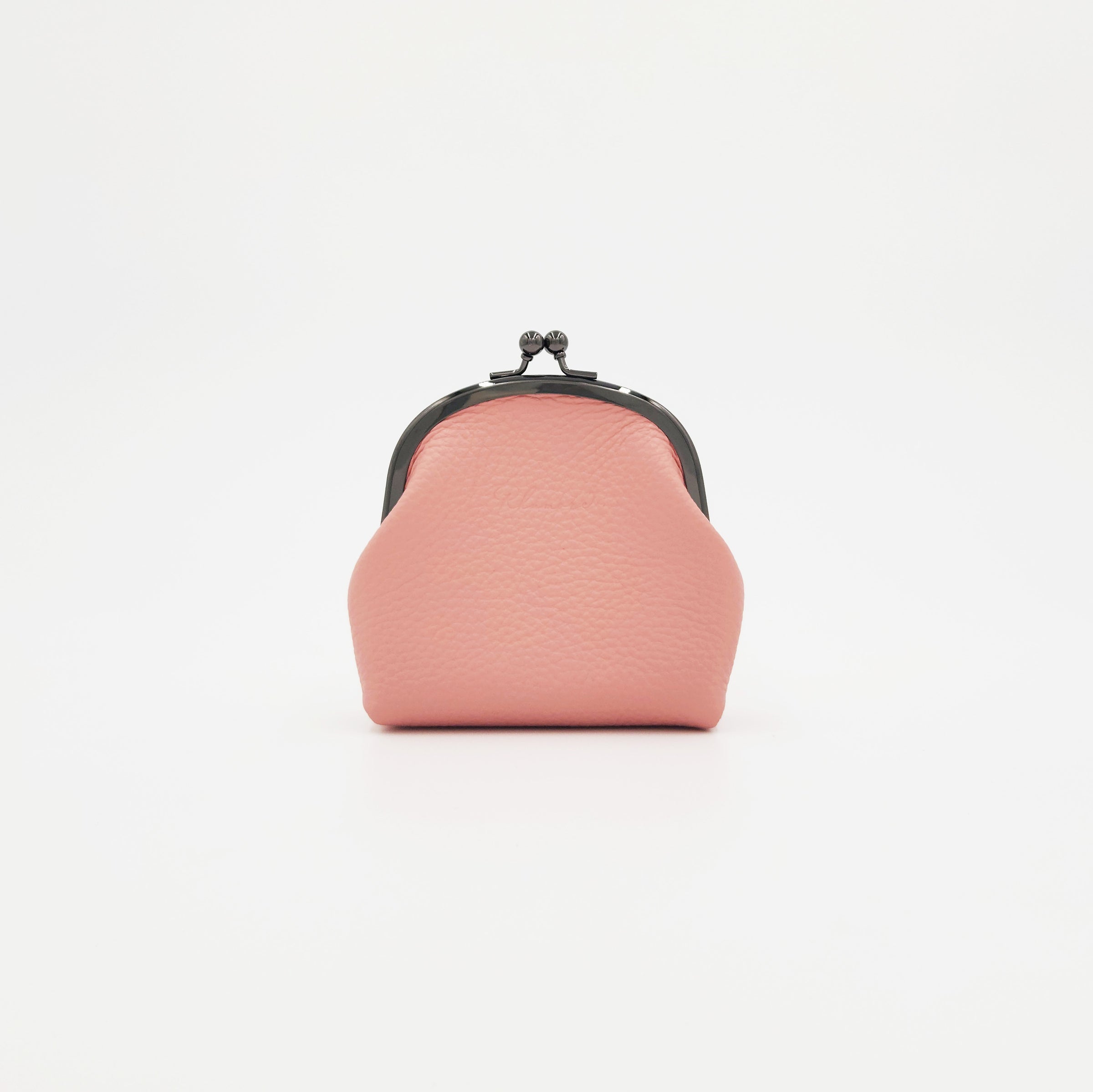 手縫いのがま口（R）　ピンク