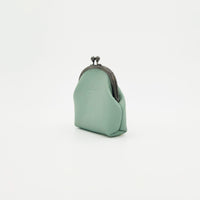 手縫いのがま口（R）　グリーン