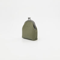 手縫いのがま口（R）　カーキ