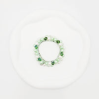 ビーズシュシュ　グリーン