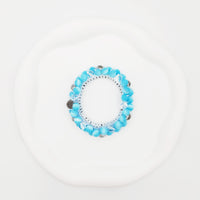 ビーズシュシュ　キャッツアイ