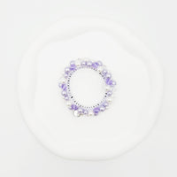 ビーズシュシュ　ラベンダー