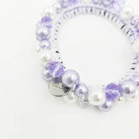 ビーズシュシュ　ラベンダー