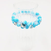 ビーズシュシュ　キャッツアイ