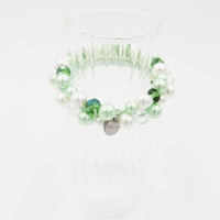 ビーズシュシュ　グリーン