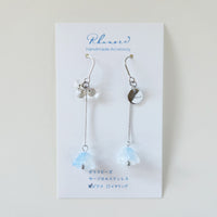 ガラス × 花　ピアス＆イヤリング