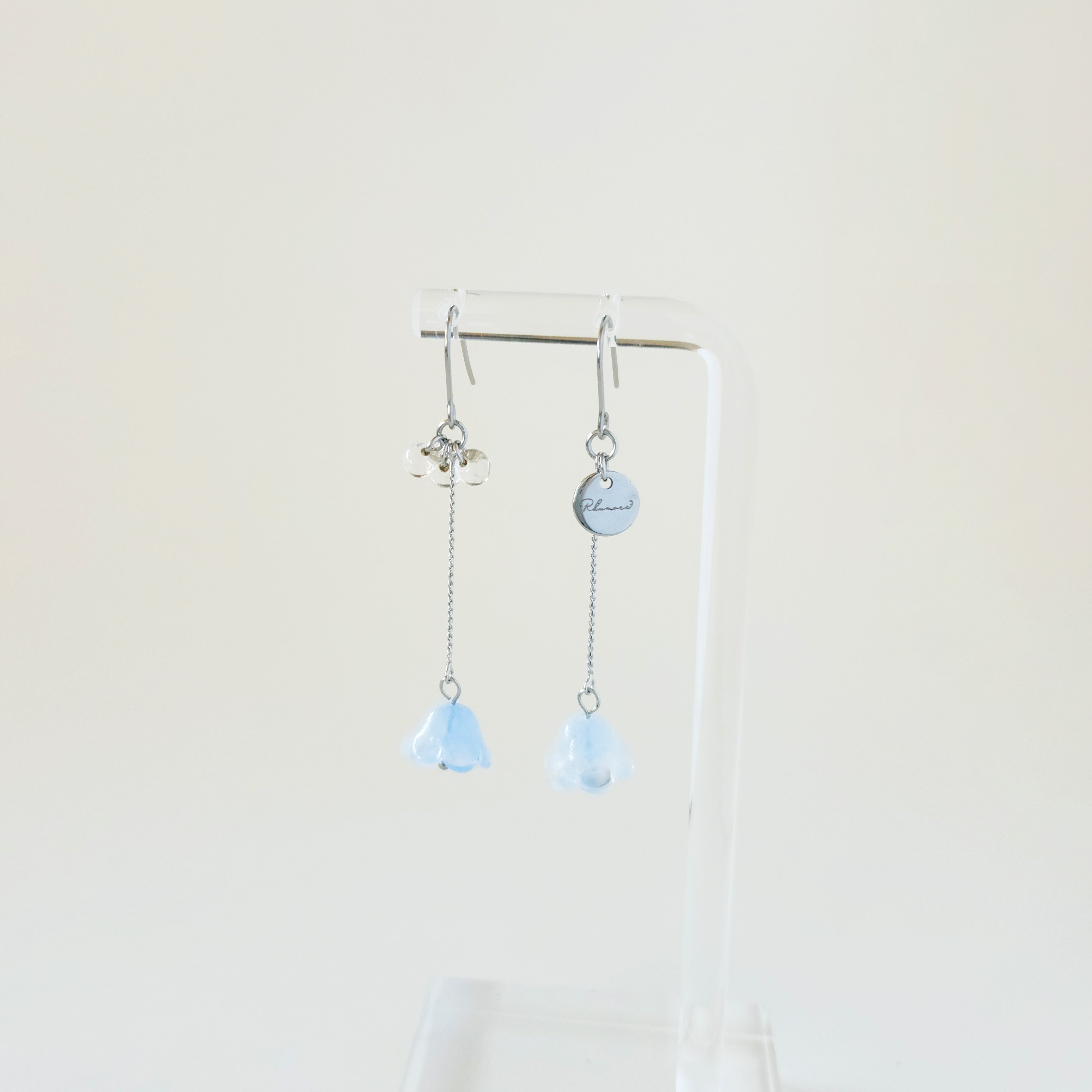 ガラス × 花 ピアス or イヤリング – Rhumore
