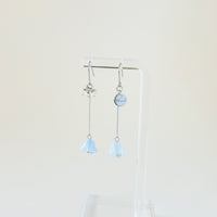 ガラス × 花　ピアス＆イヤリング