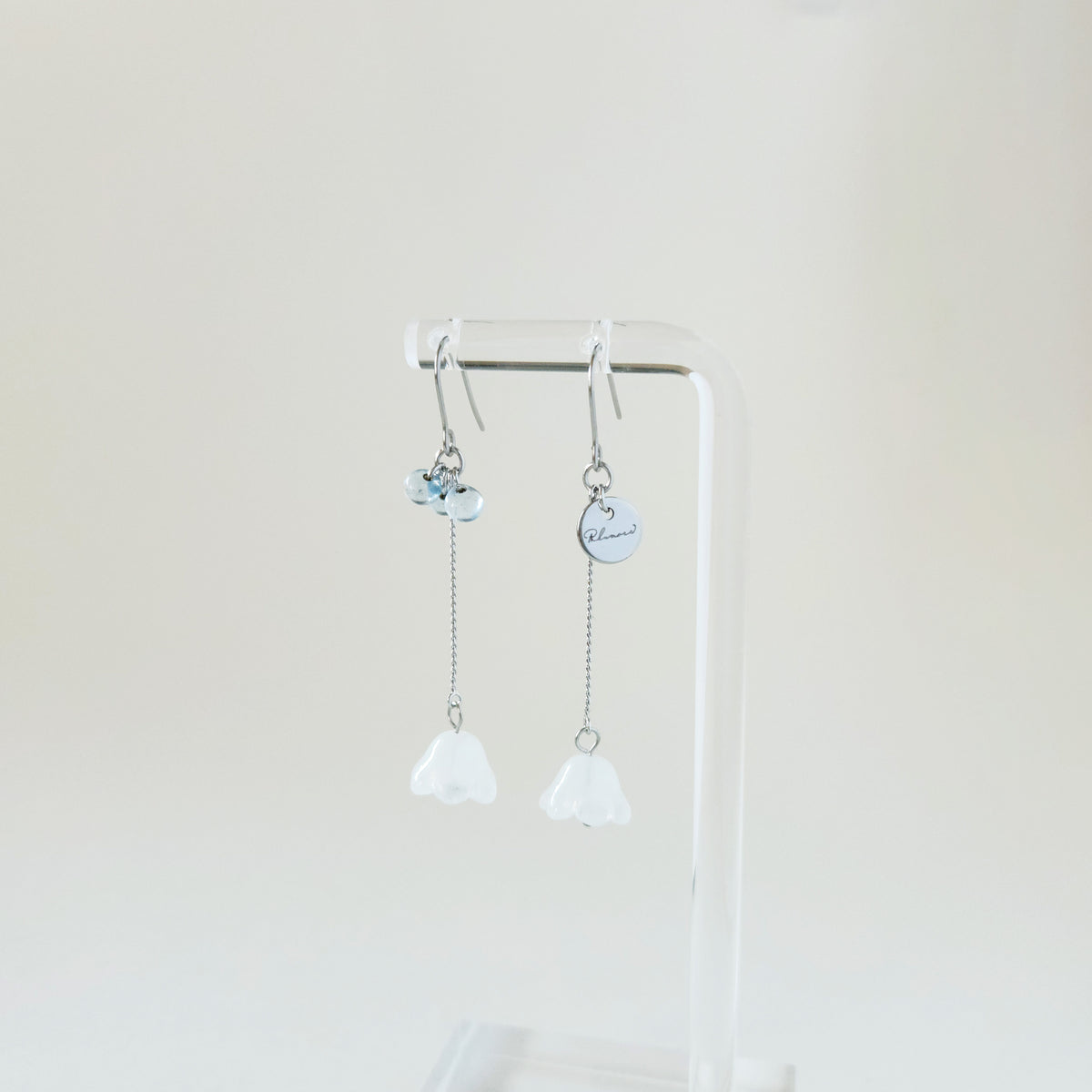 ガラス × 花　ピアス＆イヤリング