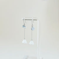 ガラス × 花　ピアス＆イヤリング