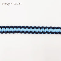 手編みのストラップ　Navy×Blue