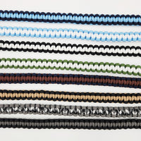 手縫いのがま口バッグ　ブルー